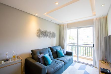 Sala de apartamento à venda com 2 quartos, 70m² em Vila Valparaíso, Santo André