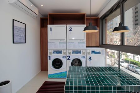 Studio para alugar com 25m², 1 quarto e sem vaga Studio para alugar com 25m², 1 quarto e sem vagaLavanderia