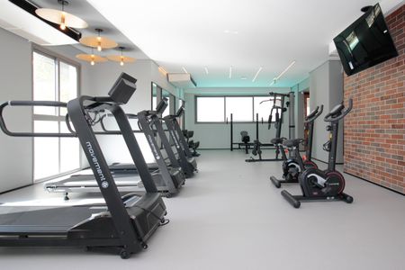 Studio para alugar com 25m², 1 quarto e sem vaga Studio para alugar com 25m², 1 quarto e sem vagaAcademia