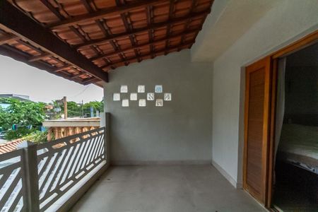 Varanda da Suíte 1 de casa à venda com 3 quartos, 222m² em Demarchi, São Bernardo do Campo