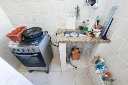 Cozinha de kitnet/studio à venda com 1 quarto, 32m² em Glória, Rio de Janeiro