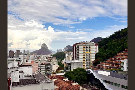 Quarto 1 - vista para o pão de açúcar de apartamento à venda com 3 quartos, 85m² em Humaitá, Rio de Janeiro