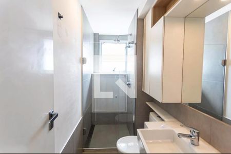 Banheiro da Suíte de apartamento para alugar com 1 quarto, 48m² em Lourdes, Belo Horizonte