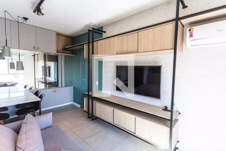 Sala de apartamento para alugar com 1 quarto, 48m² em Lourdes, Belo Horizonte