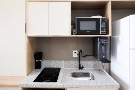 Studio para alugar com 30m², 1 quarto e sem vagaCozinha