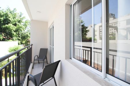Varanda de kitnet/studio para alugar com 1 quarto, 30m² em Vila Olímpia, São Paulo