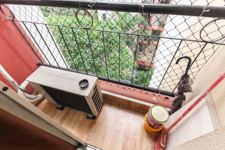 Varanda da Sala de apartamento à venda com 2 quartos, 48m² em Vila Carmosina, São Paulo