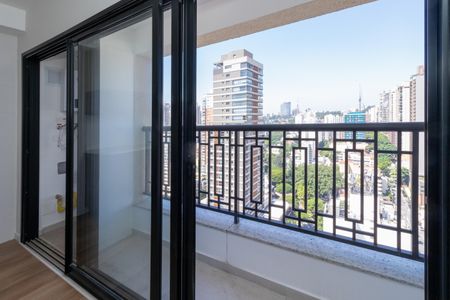 Sacada da Sala de apartamento para alugar com 1 quarto, 42m² em Perdizes, São Paulo