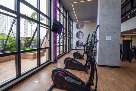 Apartamento para alugar com 42m², 1 quarto e 1 vaga Apartamento para alugar com 42m², 1 quarto e 1 vagaÁrea Comum - Academia