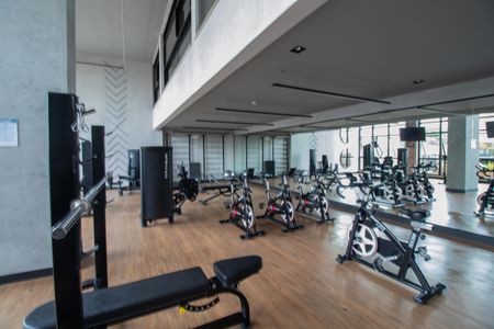 Apartamento para alugar com 42m², 1 quarto e 1 vaga Apartamento para alugar com 42m², 1 quarto e 1 vagaÁrea Comum - Academia