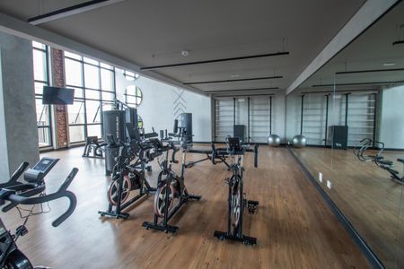 Apartamento para alugar com 42m², 1 quarto e 1 vaga Apartamento para alugar com 42m², 1 quarto e 1 vagaÁrea Comum - Academia