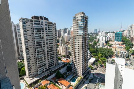 Vista da Sacada da Sala de apartamento para alugar com 1 quarto, 42m² em Perdizes, São Paulo