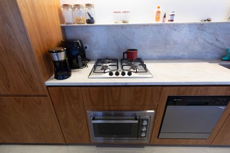 Sala/Cozinha de apartamento para alugar com 2 quartos, 68m² em Indianópolis, São Paulo