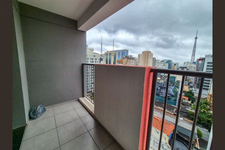 Varanda do Studio de apartamento para alugar com 1 quarto, 25m² em Consolação, São Paulo