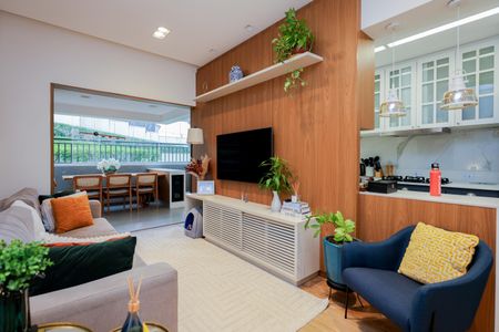 Sala de apartamento à venda com 2 quartos, 103m² em Jardim Caboré, São Paulo