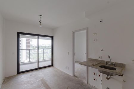 Sala de apartamento à venda com 1 quarto, 38m² em Indianópolis, São Paulo