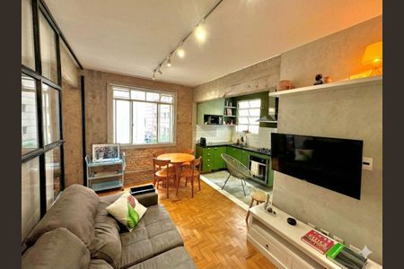 Sala de apartamento para alugar com 1 quarto, 51m² em Cerqueira César, São Paulo