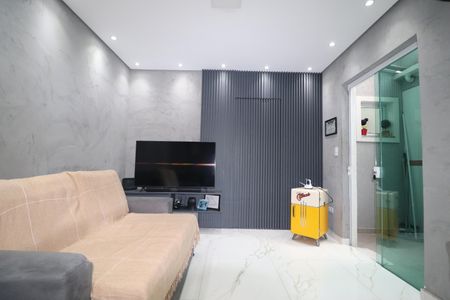 Sala de apartamento à venda com 2 quartos, 65m² em Vila Camilópolis, Santo André