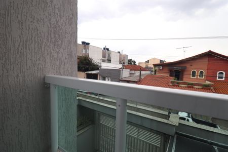 Varanda Quarto 1 suíte de apartamento à venda com 2 quartos, 65m² em Vila Camilópolis, Santo André