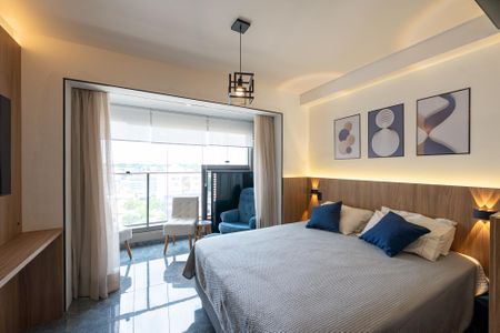 Sala/Quarto de kitnet/studio para alugar com 1 quarto, 26m² em Vila Clementino, São Paulo