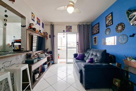 Sala de apartamento para alugar com 2 quartos, 63m² em Guilhermina, Praia Grande