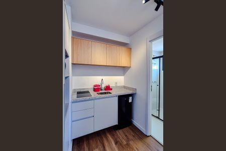 Cozinha de kitnet/studio à venda com 1 quarto, 22m² em Perdizes, São Paulo