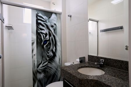 Banheiro da Suíte de apartamento à venda com 2 quartos, 59m² em Palmares, Belo Horizonte