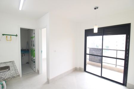 Sala / Cozinha  de apartamento para alugar com 1 quarto, 28m² em Vila Pauliceia, São Paulo