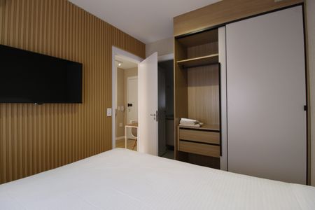 Quarto Suíte de apartamento à venda com 1 quarto, 25m² em Vila Nova Conceição, São Paulo