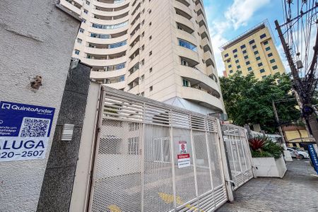 Studio para alugar com 32m², 1 quarto e 1 vagafachada do predio