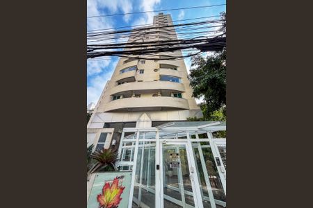 Studio para alugar com 32m², 1 quarto e 1 vagafachada do predio