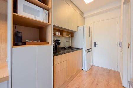 Cozinha de kitnet/studio para alugar com 1 quarto, 23m² em Vila Mariana, São Paulo