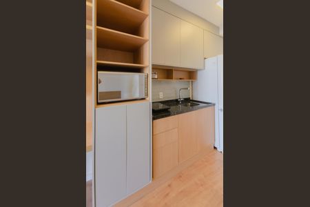 Cozinha de kitnet/studio para alugar com 1 quarto, 23m² em Vila Mariana, São Paulo