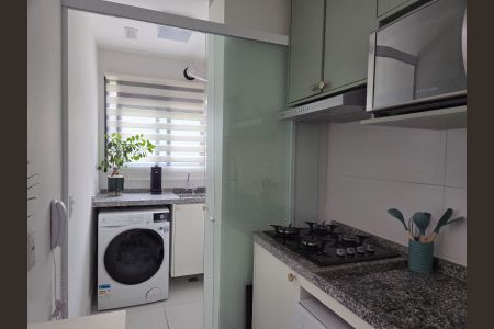 Cozinha de apartamento para alugar com 2 quartos, 46m² em Campininha, São Paulo
