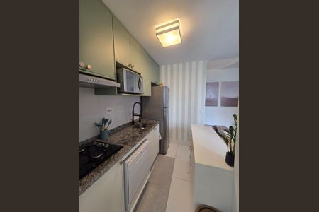 Cozinha de apartamento para alugar com 2 quartos, 46m² em Campininha, São Paulo