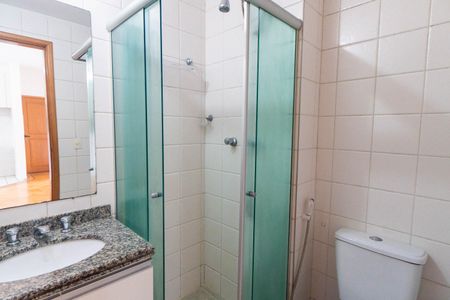 Banheiro da Suíte de apartamento para alugar com 1 quarto, 48m² em Vila Guarani (zona Sul), São Paulo