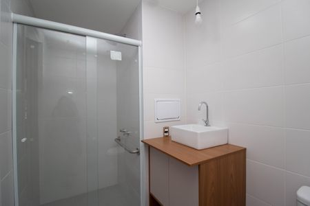 Studio para alugar com 27m², 1 quarto e sem vaga Studio para alugar com 27m², 1 quarto e sem vagaBanheiro