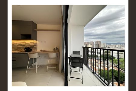 Varanda Studio de apartamento para alugar com 1 quarto, 26m² em Água Branca, São Paulo