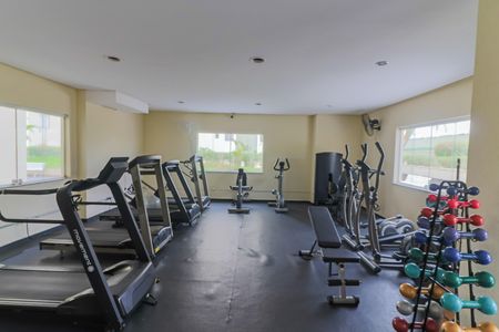 Studio para alugar com 64m², 2 quartos e 2 vagas Studio para alugar com 64m², 2 quartos e 2 vagasÁrea comum - Academia