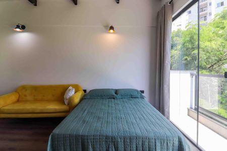 Studio - Quarto e Cozinha de kitnet/studio para alugar com 1 quarto, 25m² em Jardim das Vertentes, São Paulo