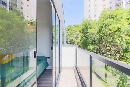 Studio para alugar com 25m², 1 quarto e sem vaga Studio para alugar com 25m², 1 quarto e sem vagaVaranda