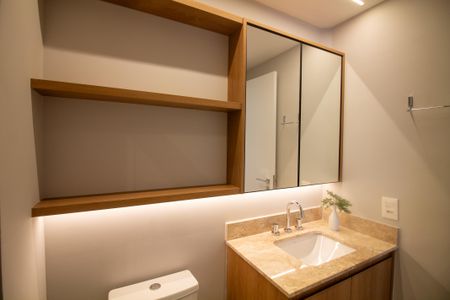 Apartamento para alugar com 31m², 1 quarto e sem vagaBanheiro da Suíte