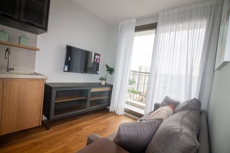 Sala de apartamento à venda com 1 quarto, 31m² em Campo Belo, São Paulo