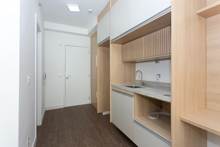 Cozinha de kitnet/studio para alugar com 1 quarto, 24m² em Tatuapé, São Paulo