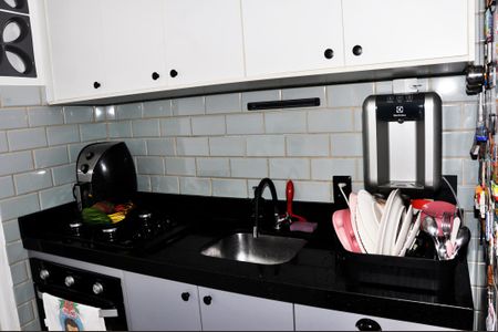 Apartamento à venda com 49m², 2 quartos e 1 vagaDetalhe - Cozinha Americana