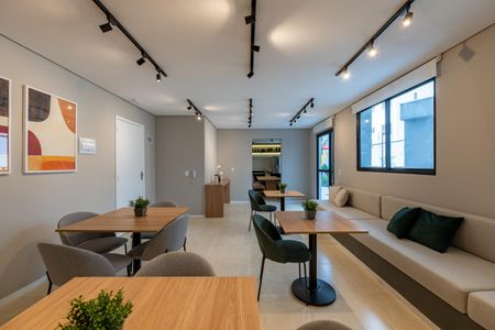 Studio para alugar com 25m², 1 quarto e sem vaga Studio para alugar com 25m², 1 quarto e sem vagaÁrea comum - Salão de festas