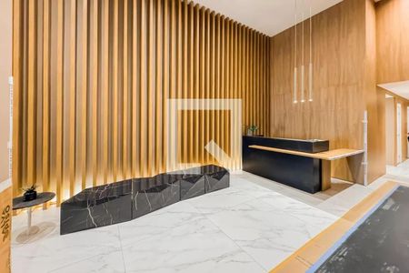 Studio para alugar com 26m², 1 quarto e sem vaga Studio para alugar com 26m², 1 quarto e sem vagaHall de entrada