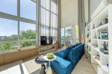 Sala de apartamento à venda com 1 quarto, 94m² em Auxiliadora, Porto Alegre