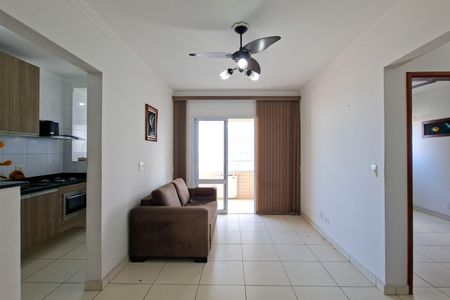 Sala de apartamento para alugar com 1 quarto, 67m² em Guilhermina, Praia Grande
