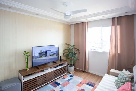 Sala de apartamento à venda com 2 quartos, 57m² em Vila Nogueira, Diadema
